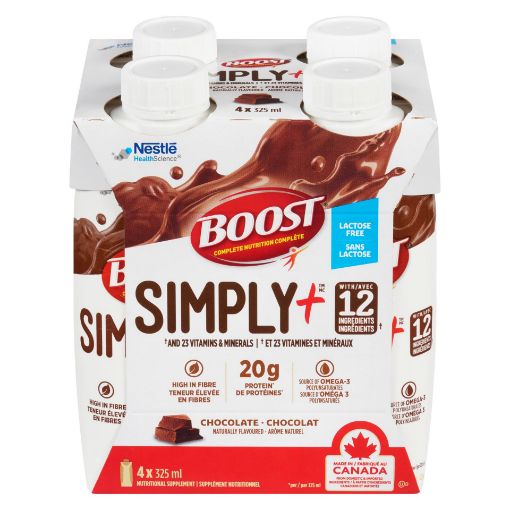 Picture of BOOST SIMPLY+ CHOCOLATE PRISMA3 4X325ML