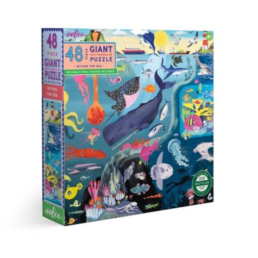 Picture of EEBOO GIANT PUZZLE 48PC - WITHIN THE SEA