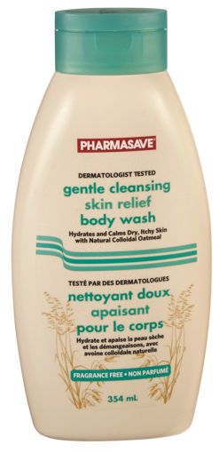 Picture of PHARMASAVE GENTLE CLEANSING SKIN RELIEF BODY WASH – FR/FREE 354ML