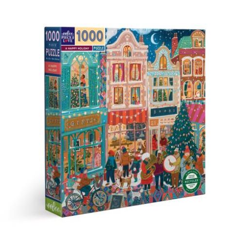 Picture of EEBOO PUZZLE 1000PC - SQUARE - A HAPPY HOLIDAY