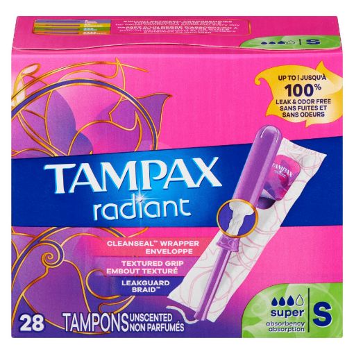 Picture of TAMPAX RADIANT - UNSCENTED SUPER 32PK