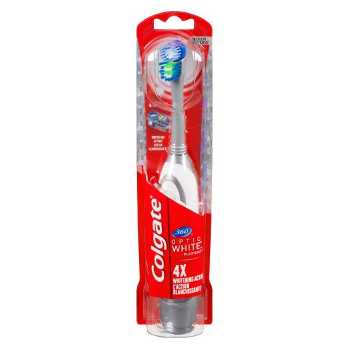 Picture of COLGATE 360 BATTERY TOOTHBRUSH - OPTIC WHITE - MEDIUM
