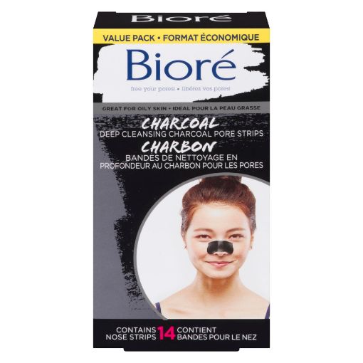 Picture of BIORE DEEP CLEANSING CHARCOAL PORE STRIP VALUE PACK 14S