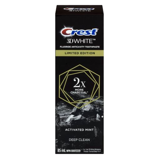 Picture of CREST 3D WHITE CHARCOAL LIMITED EDITION TOOTHPASTE 85ML