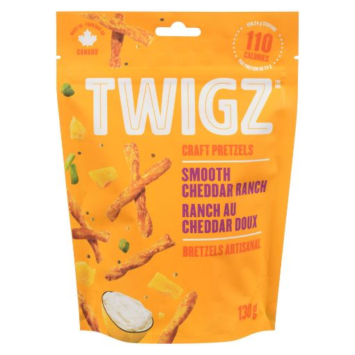 Picture of TWIGZ PRETZELS - SMOOTH CHEDDAR RANCH 130GR