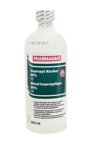 Picture of PHARMASAVE ISOPROPYL ALCOHOL 99% 500ML