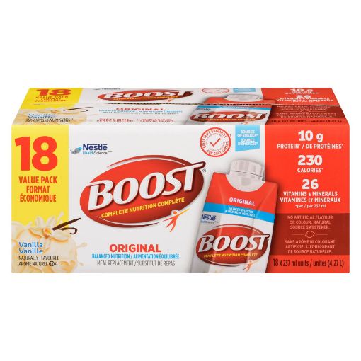 Picture of BOOST ORIGINAL READY TO DRINK - VANILLA 18X237ML