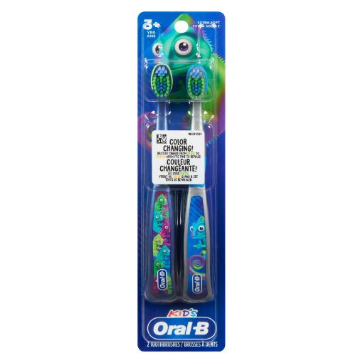 Picture of ORAL-B KIDS MANUAL TOOTHBRUSH - CHAMELEON COLOUR CHANGING 2S
