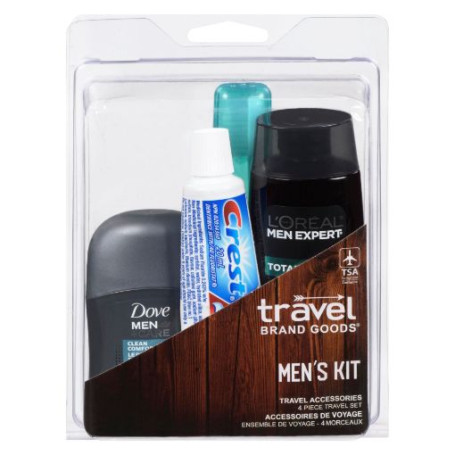 Picture of TRAVEL BRAND GOODS MENS TRAVEL KIT - 4 PC