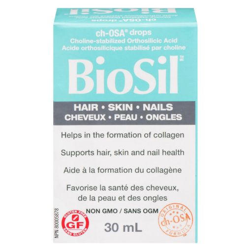 Picture of BIOSIL HAIR SKIN AND NAIL - HELPS IN THE FORMATION OF COLLAGEN - SUPPORTS HEALTH  DROPS 30ML