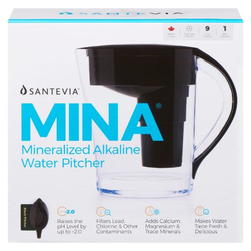 Picture of SANTEVIA MINA WATER PITCHER - BLACK