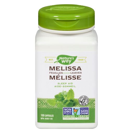 Picture of NATURES WAY MELISSAS LEAVES SLEEP AID - LEMON BALM CAPSULES 100S