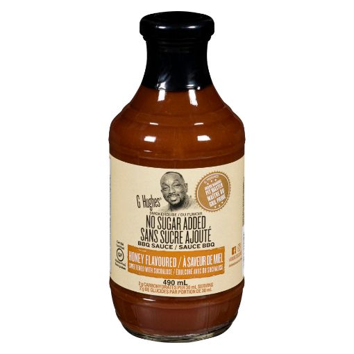 Picture of G HUGHES BBQ SAUCE SF - HONEY 490ML