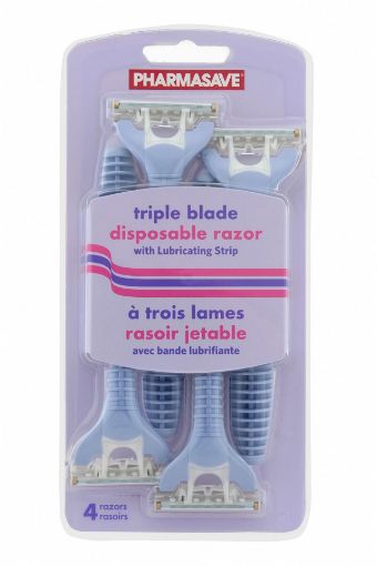 Picture of PHARMASAVE TRIPLE-BLADE RAZOR - DISPOSABLE - WOMEN 4S