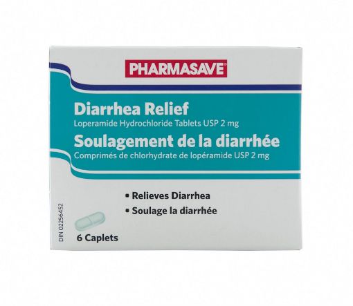 Picture of PHARMASAVE DIARRHEA RELIEF 2MG CAPLET 6S