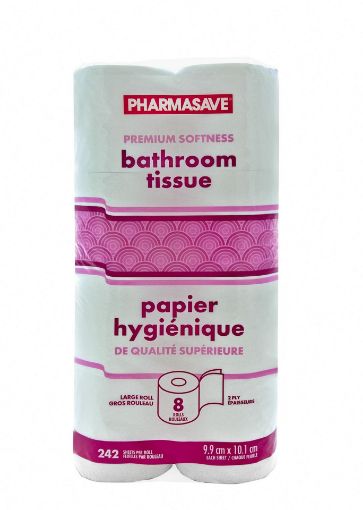 Picture of PHARMASAVE BATHROOM TISSUE - 2 PLY 242 SHEETS 8S