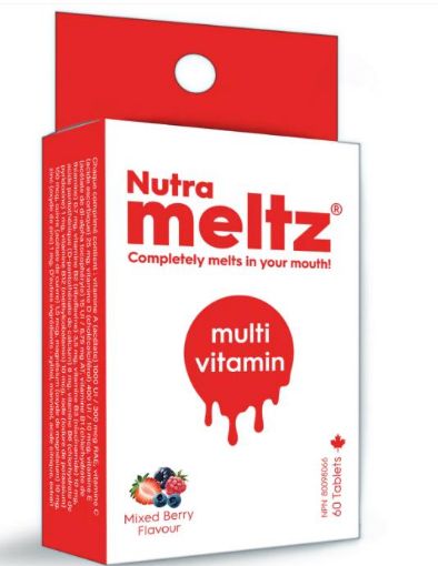 Picture of NUTRA MELTZ MULTIVITAMIN - MIXED BERRY TABLETS 60S