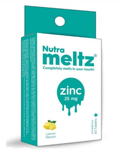 Picture of NUTRA MELTZ ZINC 25MG - LEMON - TABLETS 60S