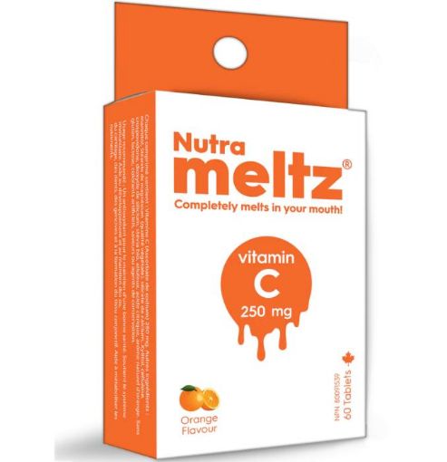 Picture of NUTRA MELTZ VITAMIN C 250MG - ORANGE TABLETS 60S
