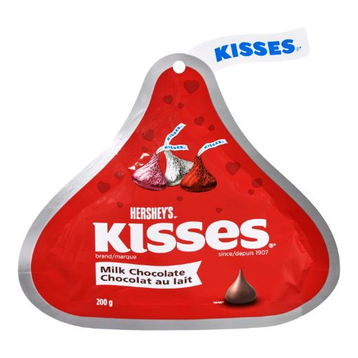Picture of HERSHEY KISSES - RED/PINK/SILVER 200GR                                     