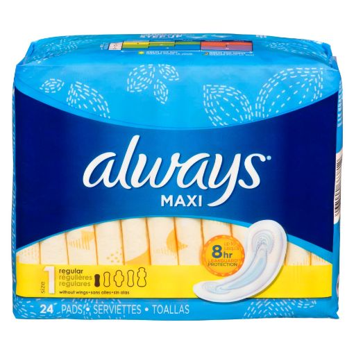 Picture of ALWAYS MAXI PAD - SIZE 1 REGULAR 24S                                       