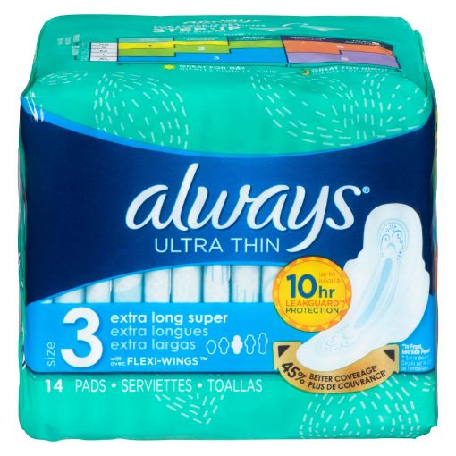 Picture of ALWAYS ULTRA EXTRA LONG SUPER PAD - UNSCENTED - SZ 3 - 14S                 