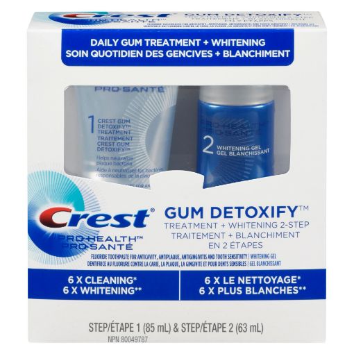 Picture of CREST PRO GUM HEALTH DAILY 2-STEP DETOXIFY  WHTN SYSTEM 85+63ML            