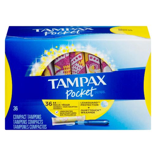 Picture of TAMPAX POCKET PEARL - REGULAR UNSCENTED 36S                                