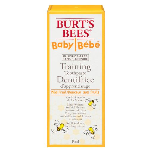 Picture of BURTS BEES BABY TRAINING TOOTHPASTE - MILD FRUIT - FLOURIDE FREE 35ML      