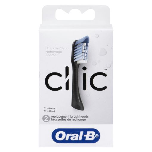 Picture of ORAL-B CLIC ULTIMATE CLEAN BLACK REPLACEMENT BRUSH HEADS 2S
