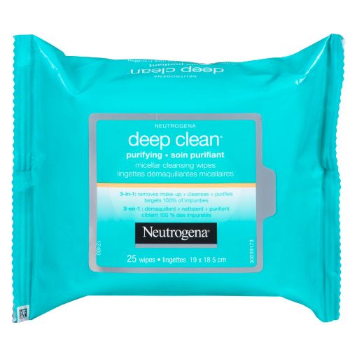 Picture of NEUTROGENA DEEP CLEAN PURIFYING MICELLAR WIPES 25S                         