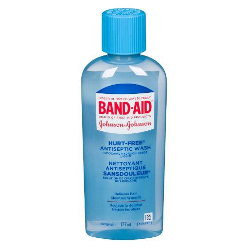 Picture of BAND-AID HURT FREE ANTISEPTIC WASH 177ML                                   