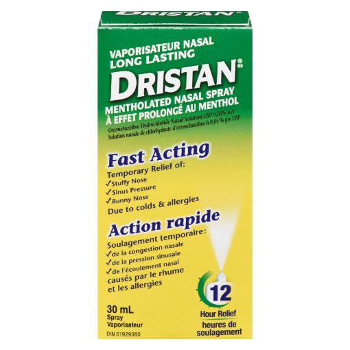 Picture of DRISTAN NASAL SPRAY - LONG LASTING - MENTHOL 0.05% 30ML                    