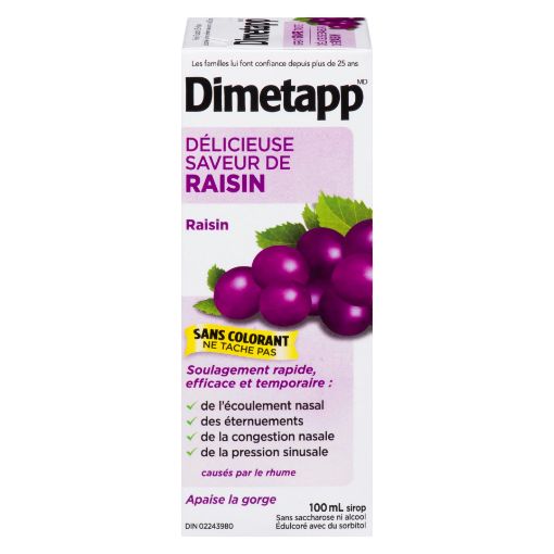 Picture of DIMETAPP COLD SYRUP - DYE-FREE 100ML                                       