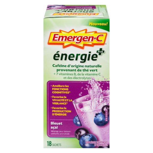 Picture of EMERGEN-C ENERGY+ STICKS - BLUEBERRY ACAI 18S