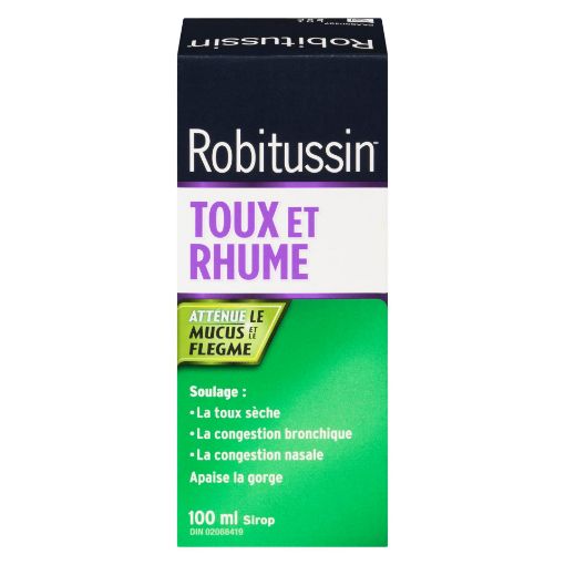 Picture of ROBITUSSIN COUGH and COLD SYRUP 100ML