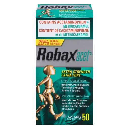 Picture of ROBAXACET EX STRENGTH CAPLETS 50S                    
