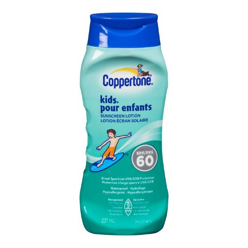 Picture of COPPERTONE SUNSCREEN LOTION - KIDS SPF60 237ML                             
