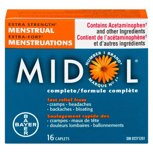 Picture of MIDOL EXTRA STRENGTH CAPLET 16S                                            