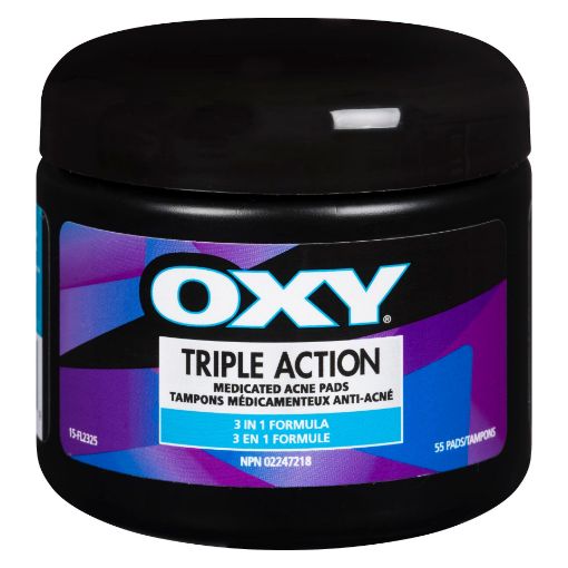 Picture of OXY TRIPLE ACTION PAD 0.5% 55S                                             