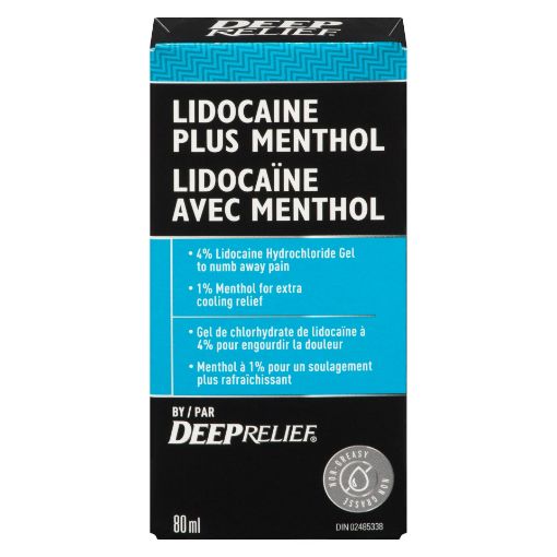 Picture of DEEP RELIEF LIDOCAINE PLUS MENTHOL 80ML