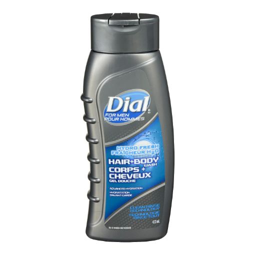 Picture of DIAL FOR MEN BODY WASH - HAIR and BODY HYDRO FRESH 473 ML