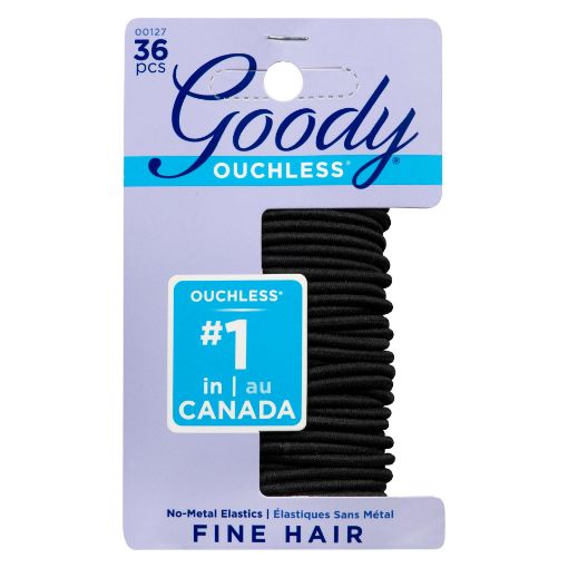 Picture of GOODY OUCHLESS THIN ELASTIC - BLACK - SMALL 36S