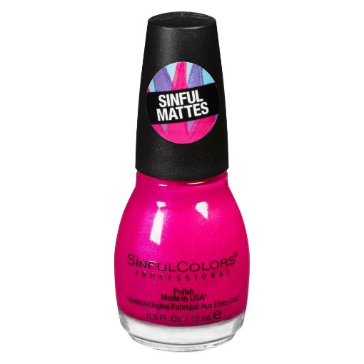 Picture of SINFUL COLORS SHOCKING MATTES NAIL ENAMEL - LETS FLAMINGLE