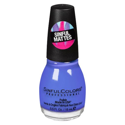 Picture of SINFULCOLORS SHOCKING MATTES NAIL ENAMEL - BLUE ME AWAY                    