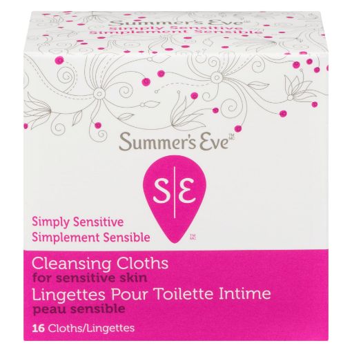 Picture of SUMMER'S EVE SIMPLY SENSITIVE - CLEANSING CLOTHS 16S 