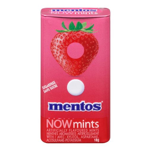 Picture of MENTOS NOWMINTS - STRAWBERRY 18GR