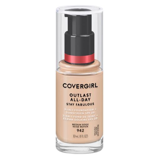 Picture of COVERGIRL OUTLAST STAY FAB FOUNDATION - MED/BEIGE 30ML                     