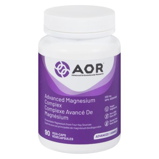 Picture of AOR ADVANCED MAGNESIUM COMPLEX - VEGETABLE CAPSULES 200MG 90S