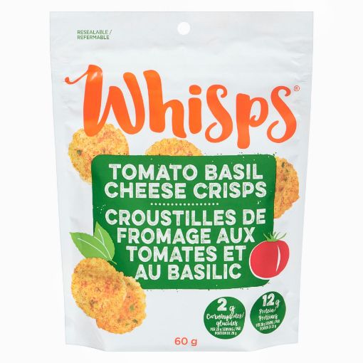 Picture of WHISPS CHEESE CRISPS -  TOMATO BASIL 60GR